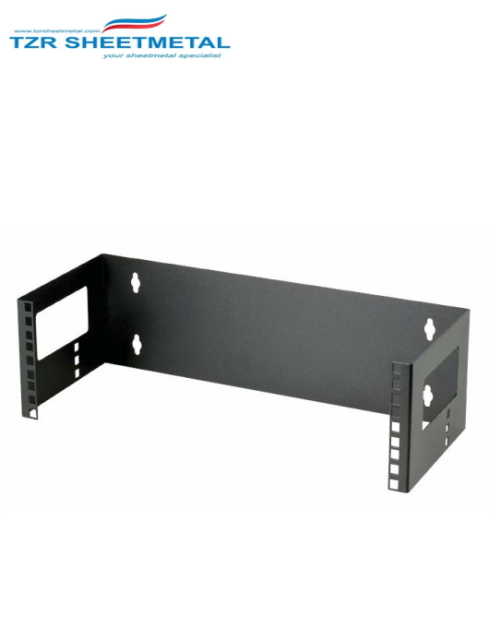 Hardware Negro Rack de montaje en pared vertical de 3 