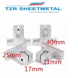 CNC Parts Optical Axis Guide Bearing Housings Aluminum Rail Shaft Support Screws Set