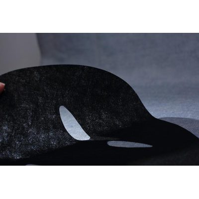 CT4500P 45gsm Facial Sheet Mask Fabric 50% Activated Carbon Spunlace Nonwoven Fabric