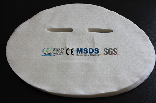 28gsm 100% cupro fibers DIY pre-cut facial mask  spunlaced nonwoven fabric facial mask sheet manufacturer