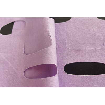 40gsm purple ultrafine nylon fiber spunlace nonwoven fabric colourful facial mask sheet
