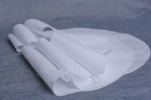 cotton and viscose fiber blended spunlace nonwoven facial mask fabric plain mask sheet plant fiber