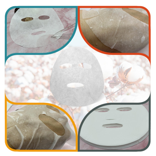 OEM 40gsm pure cotton facial mask sheet skin care cosmetic DIY face mask material spunlace non-woven fabric