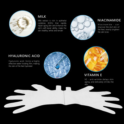 Custom Private Label Wholesale Fashionable Whitening Moisturizing Skin Care Nonwoven Hand Mask