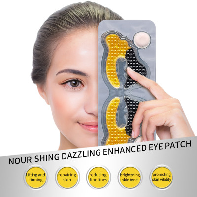 Gold Crystal Eye Mask Butterfly Shape Hydrating Lightening Dark Circle Under Eyes Collagen Intensive Nourishing Eye Patch