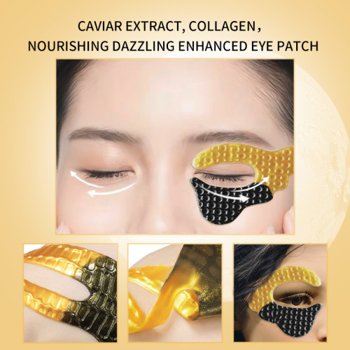 Gold Crystal Eye Mask Butterfly Shape Hydrating Lightening Dark Circle Under Eyes Collagen Intensive Nourishing Eye Patch