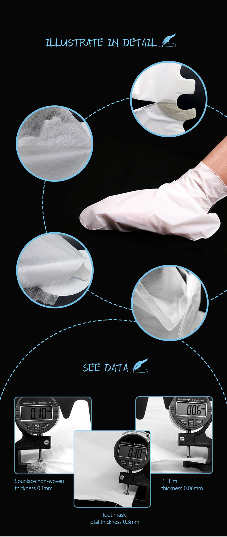  Nonwoven Foot Mask
