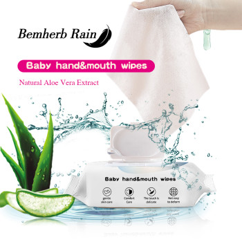 Baby Hand and Mouth Wipes RO pure Water no alcohol no Added baby Spunlace Nonwoven Fabric For Wet Wipes