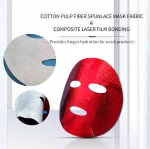 50gsm skin care laser composite facial mask paper skin care cotton biodegradable facial sheet masks