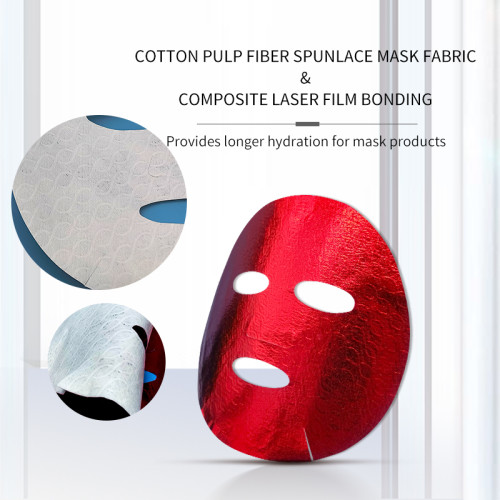 50gsm skin care laser composite facial mask paper skin care cotton biodegradable facial sheet masks