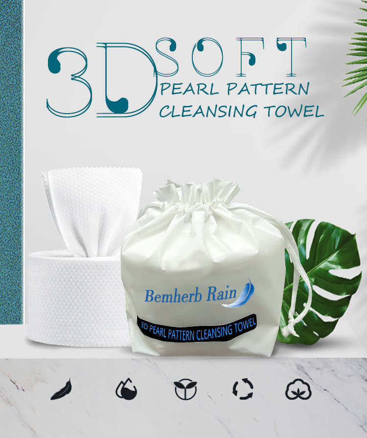 pearl pattern face cleaning towel
