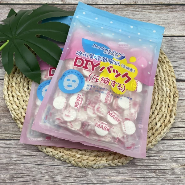 22gsm Lyocel  DIY Compressed Mask Light and Thin Skin-friendly Cupro Fiber For Beauty Salon and Home Use Compressed Face Mask