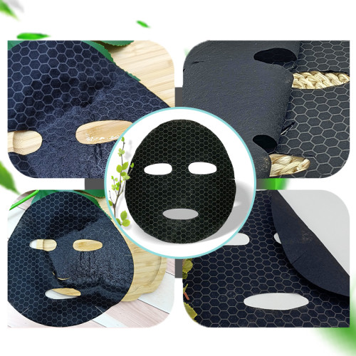 40gsm Graphene Mask Sheet Black Face Mask Paper Binchotan Spunlace Nonwoven Manufacturer