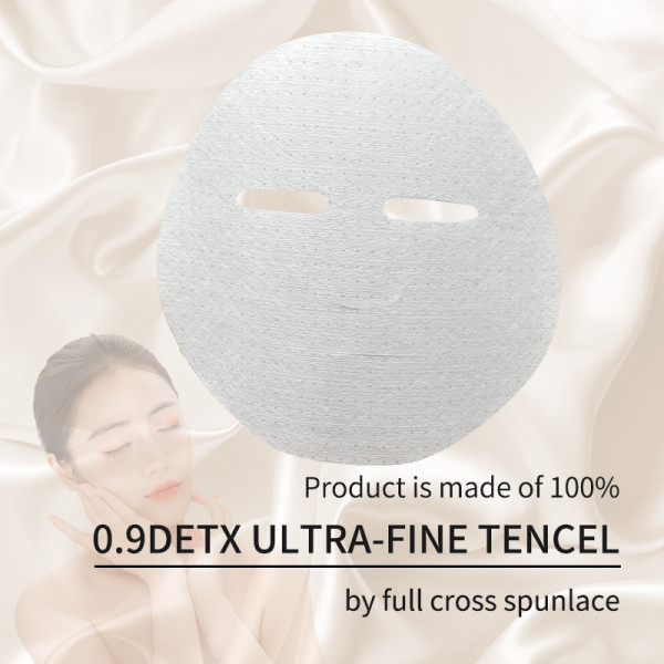 22gsm ultra-thin tencel facial mask dry mask cosmetics invisible spunlace fabric nonwoven facial mask paper