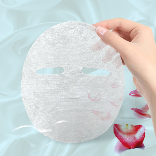 100% Tencel facial sheet mask manufacturer 28gsm skin-friendly natural degradable spunlace fabric dry face mask sheet