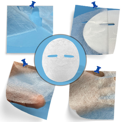 100% tencel skin-friendly facial sheet mask degradable spunlace fabric dry face mask sheet