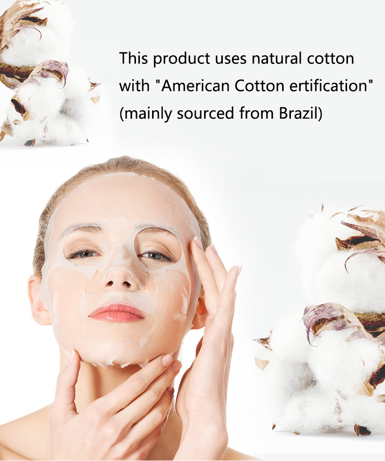 Organic cotton face mask paper