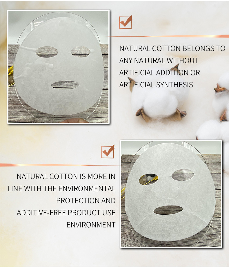 Organic cotton face mask paper