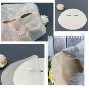 28gsm tencel (lyocell fiber) facial mask material transparent superfine fiber spunlace fabric skin care facial mask paper