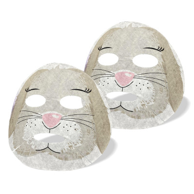 Tencel Animal Paper Mask Rabbit Printing Facial Mask Fabric Animal Printed Mask Sheet Of Nonwoven Fabric