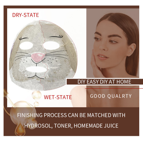 Tencel Animal Paper Mask Rabbit Printing Facial Mask Fabric Animal Printed Mask Sheet Of Nonwoven Fabric