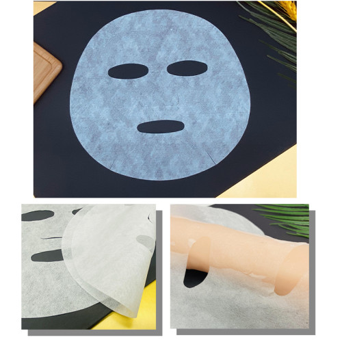 50gsm White Lenzing Tencel  Face Sheet Mask Disposable Nonwoven Spunlace Dry Face Mask Sheet