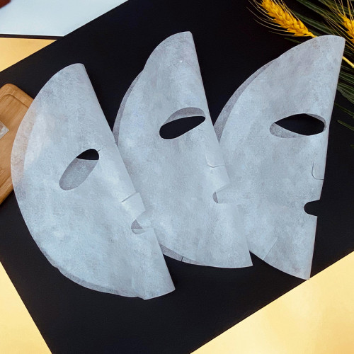 50gsm White Lenzing Tencel  Face Sheet Mask Disposable Nonwoven Spunlace Dry Face Mask Sheet