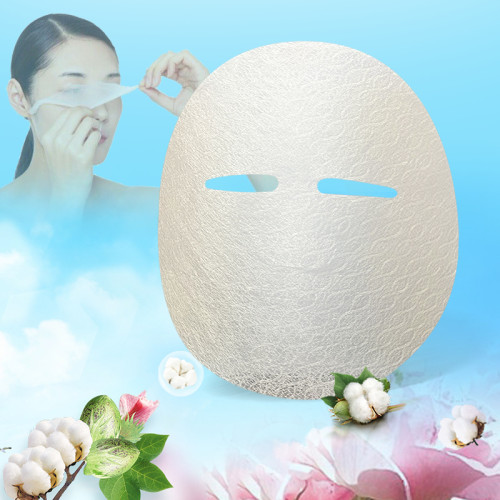 32gsm transparent cotton pulp fiber cosmetics facial mask dry mask invisible spunlace fabric nonwoven facial mask paper