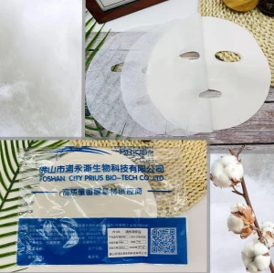 40gsm Hight White Spunlace Nonwoven Facial Mask Sheet Cotton Sheet Mask Making Disposable Face Mask Sheet