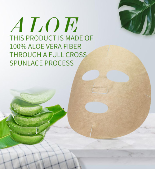 50gsm Spunlace Nonwoven Fabric Aloe Vera Fiber Facial Sheet Mask Manufacturer Plain Processing Customized