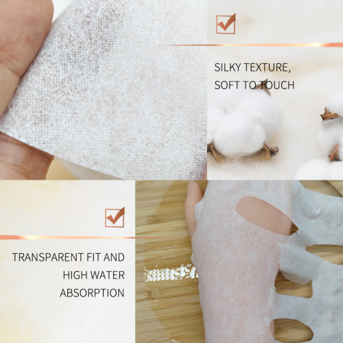 Cotton Pulp Fiber Spunlace Material Moisture Absorption Transparency Facial Mask Fabric Supplier