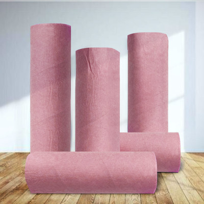 35gsm bio cellulose lycopene fiber pink spunlace fabric roll new material high quality dry mask sheet