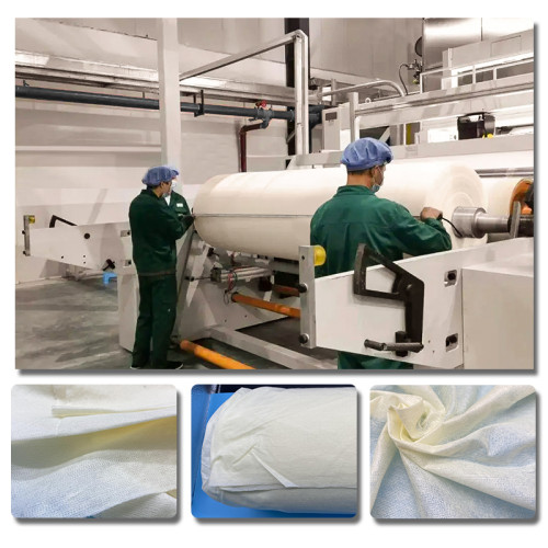 35gsm cellulose sheet plant banana fiber cross spunlace nonwoven for jumbo rolls for facial mask material