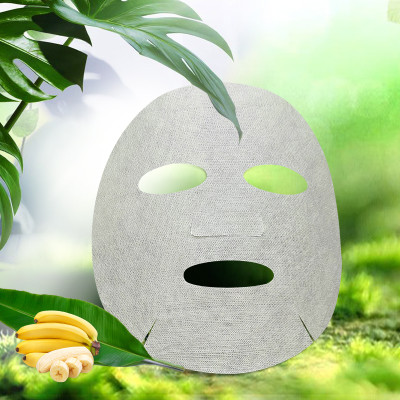 cellulose sheet plant banana fiber yellow new material for dry face mask sheet disposable facial mask