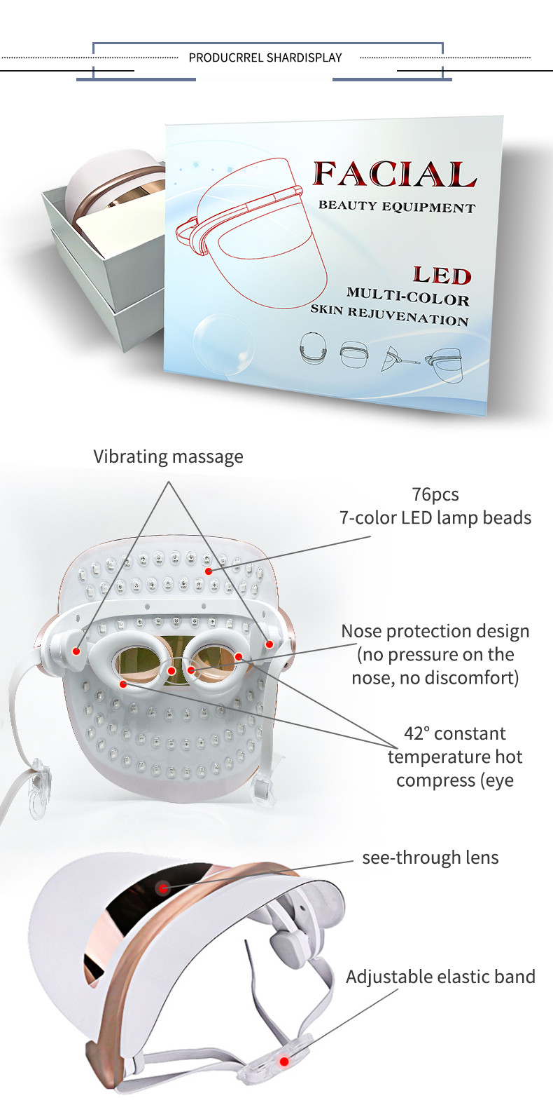 Light Therapy Visor For Facial Masks