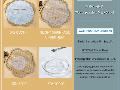 Brand new water velvet plant fiber warm-sensitive mask cloth