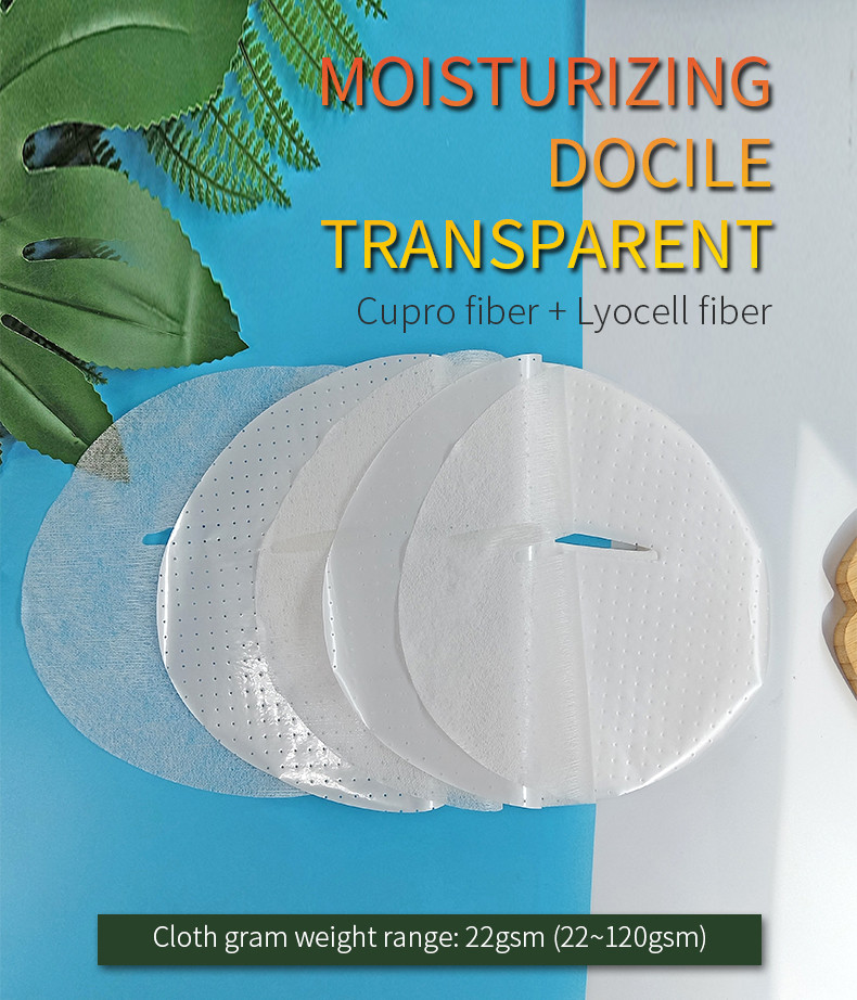 Cupro tencel facial mask paper