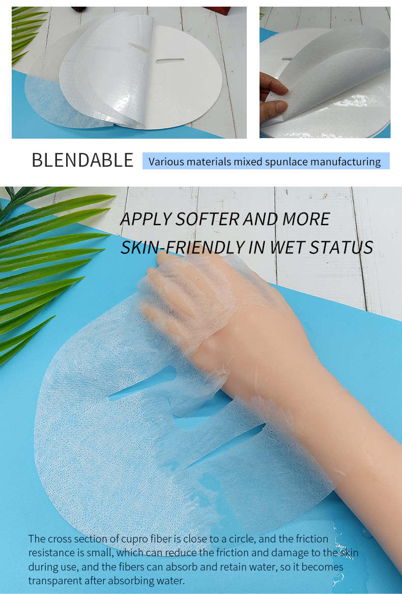 cupro tencel fiber mask sheet