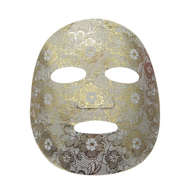 Rose laser composite dry mask tencel face mask golden foil disposable facial mask