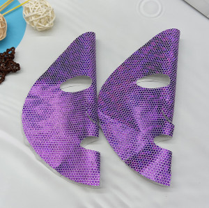 Color Foil Spunlace Mask Sheet Sparkle Effect Facial Sheet Mask Manufacturer Viscose Fiber