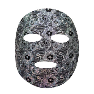 Color laser composite face mask black carbon spunlace facial mask color foil dry mask sheet