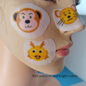 Cartoon Facial Mask Fabric Sticker Animal Sheet Mask Material Sticker Color Printing Sheet Mask Fabric