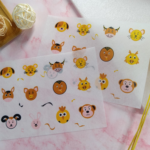 Cartoon Facial Mask Fabric Sticker Animal Sheet Mask Material Sticker Color Printing Sheet Mask Fabric