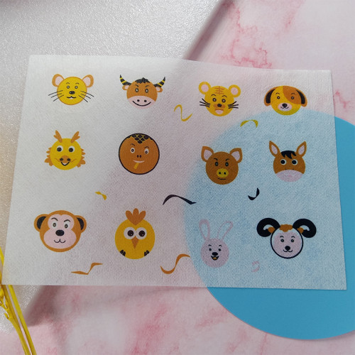 Cartoon Facial Mask Fabric Sticker Animal Sheet Mask Material Sticker Color Printing Sheet Mask Fabric