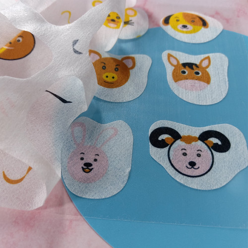 Cartoon Facial Mask Fabric Sticker Animal Sheet Mask Material Sticker Color Printing Sheet Mask Fabric