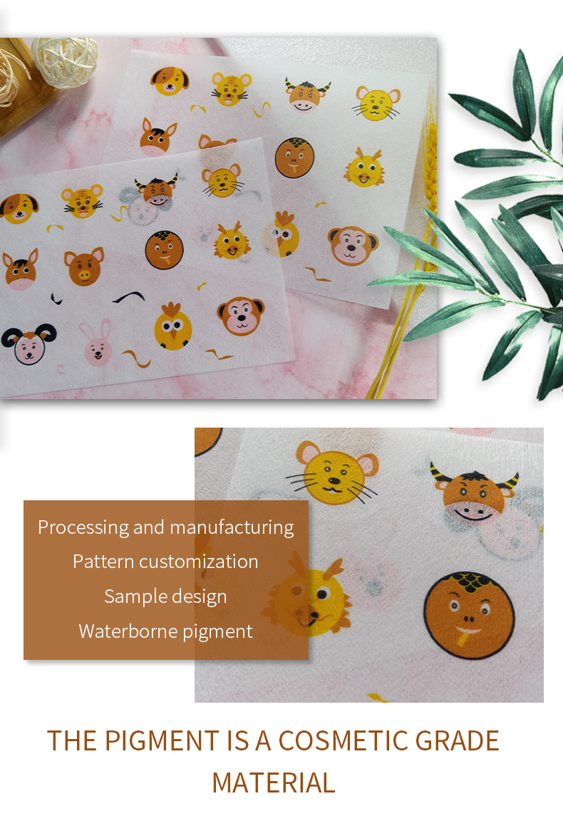 Cartoon Facial Mask Fabric Sticke