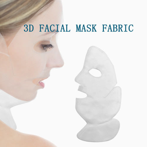 3D mask paper sheet polyester viscose ear-hanging mask paper face and neck nonwoven mask sheet