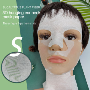 45gsm eucalyptus fiber mask paper sheet ear-hanging mask paper face and neck mask fabric