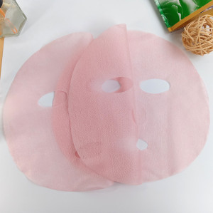 Plant fiber facial mask peach blossom fiber new material for dry mask sheet disposable facial mask
