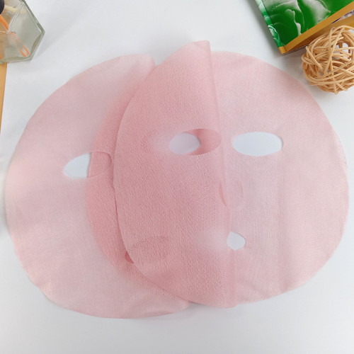 Plant fiber facial mask peach blossom fiber new material for dry mask sheet disposable facial mask